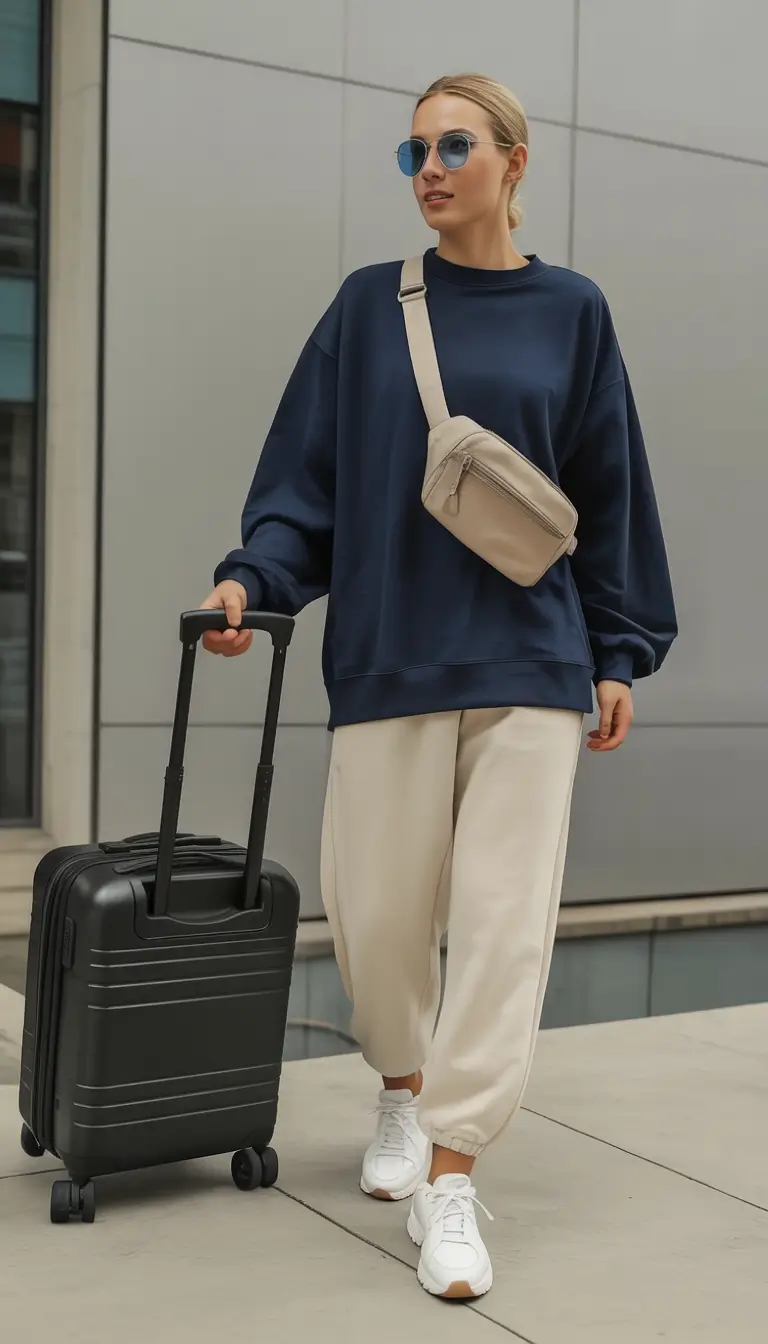 airport spring outfits for women 2026 Oversized Cool, Clean Lines