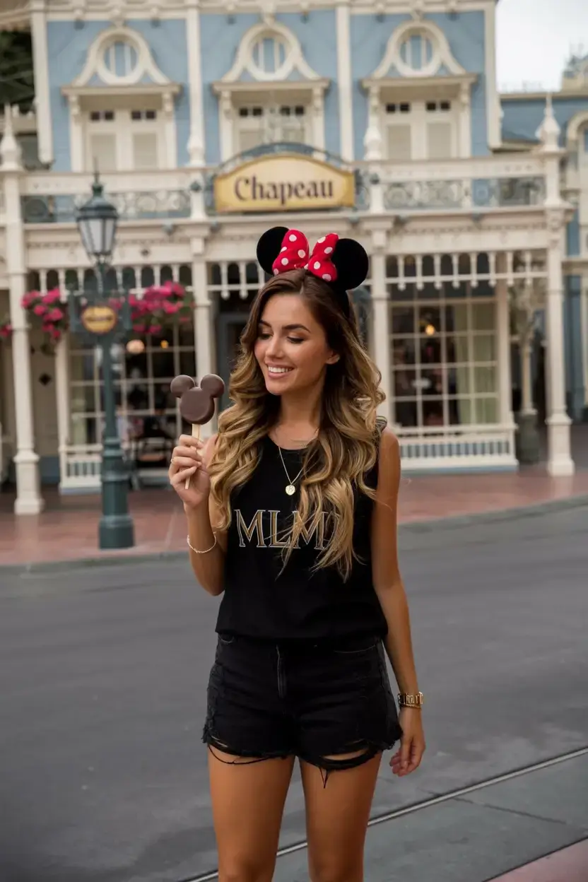 animated spring outfits 2026 trends+Classic Minnie, Modern Monochrome