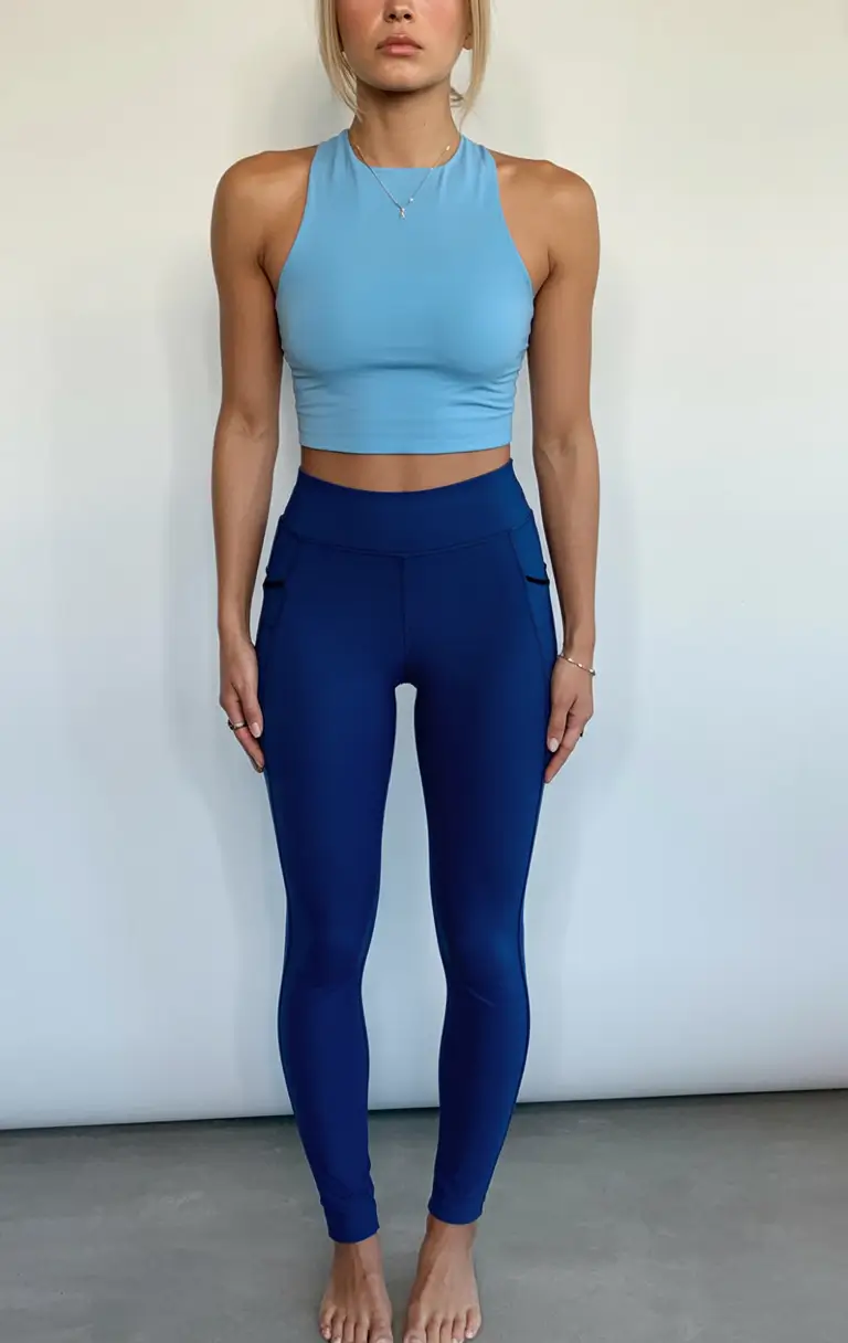 casual spring workout outfits 2026 Ocean-Toned Precision