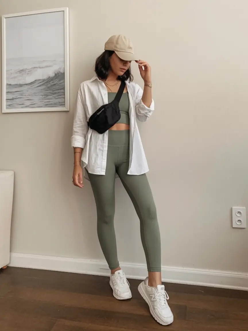 casual spring workout outfits 2026 The 'I'm Booked' Look