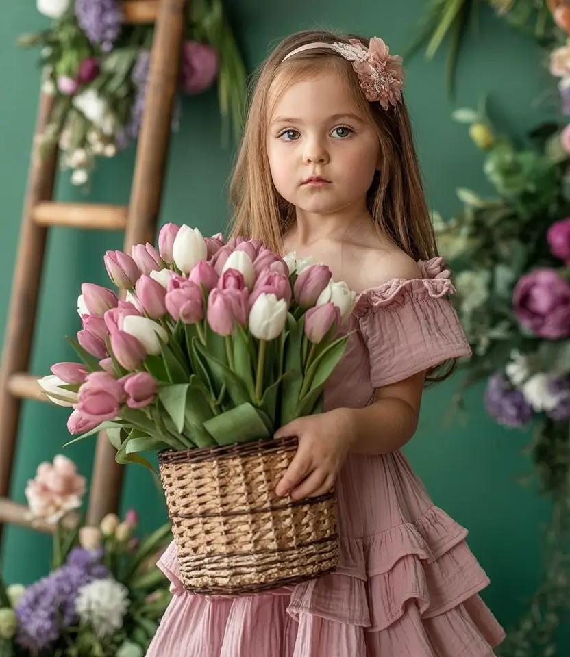 chic spring family pictures outfits for 2026 Modern Princess with Florals