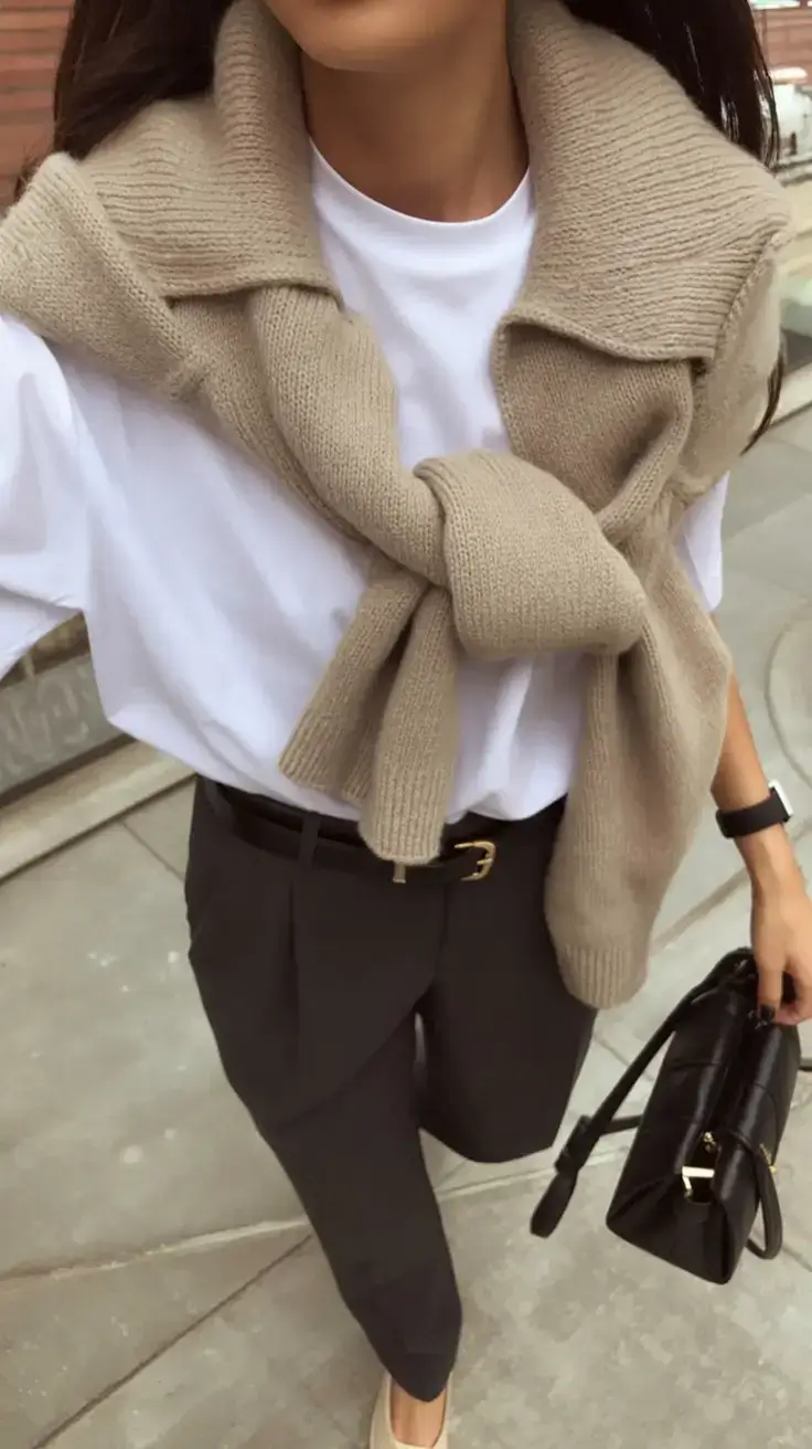 classic old money spring outfits 2026 The Coffee Run Preppy Formula