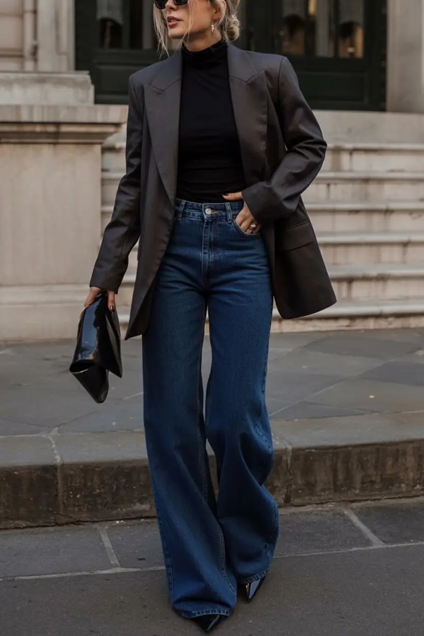 cold spring outfit aesthetic 2026 Corporate Chic Goes Street