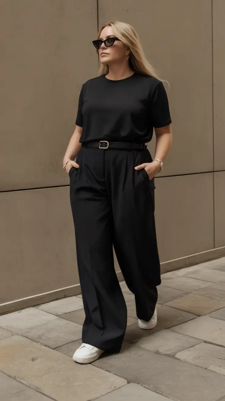 comfortable spring business casual outfits 2026 All Black, All Ease