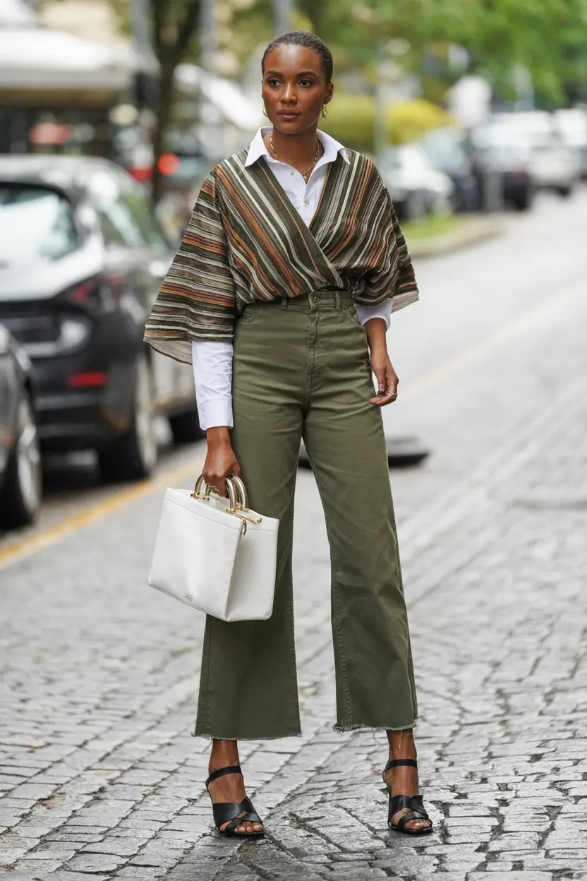 comfortable spring business casual outfits 2026 Unexpected Layers in Earth Tones