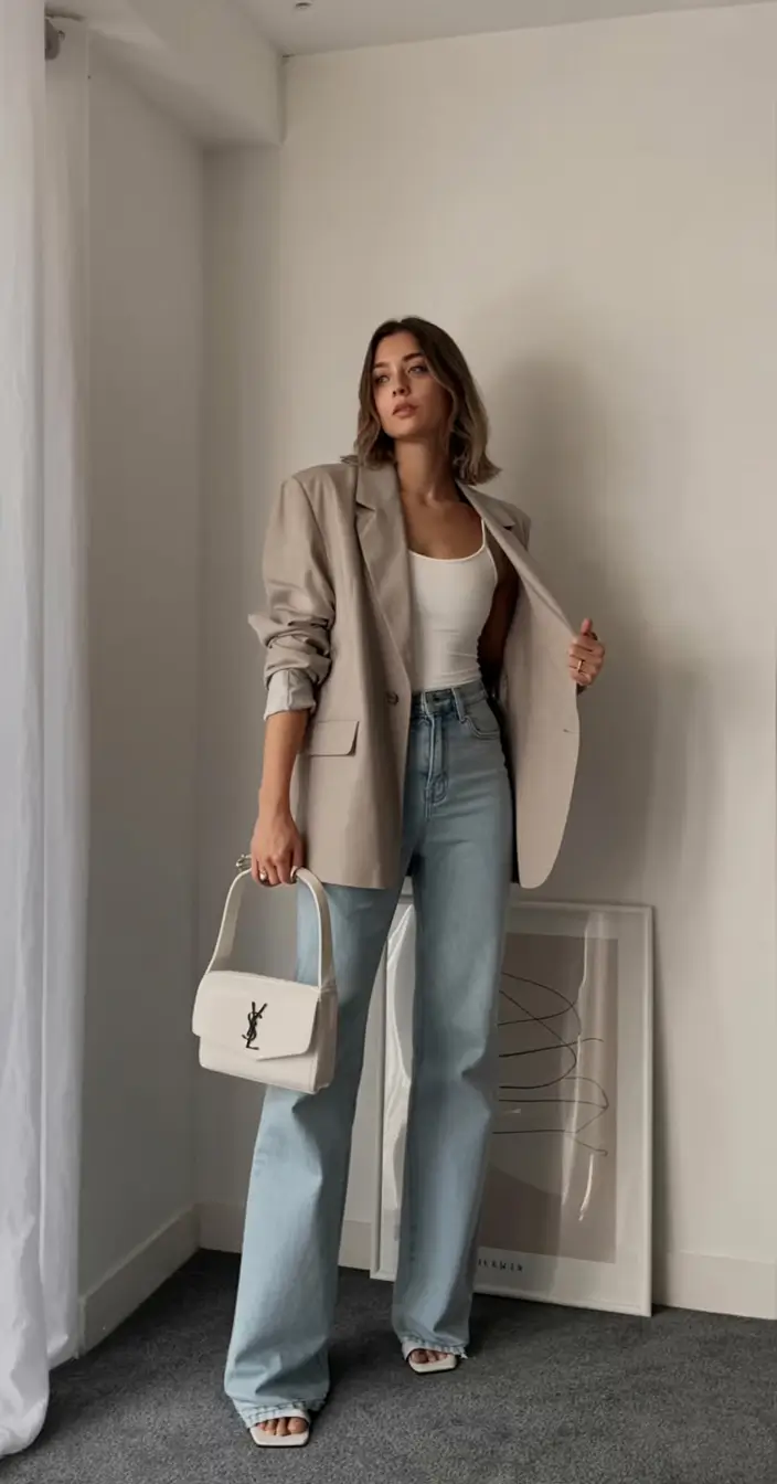 comfortable spring business casual outfits 2026 Soft Tailoring with a Minimal Mood