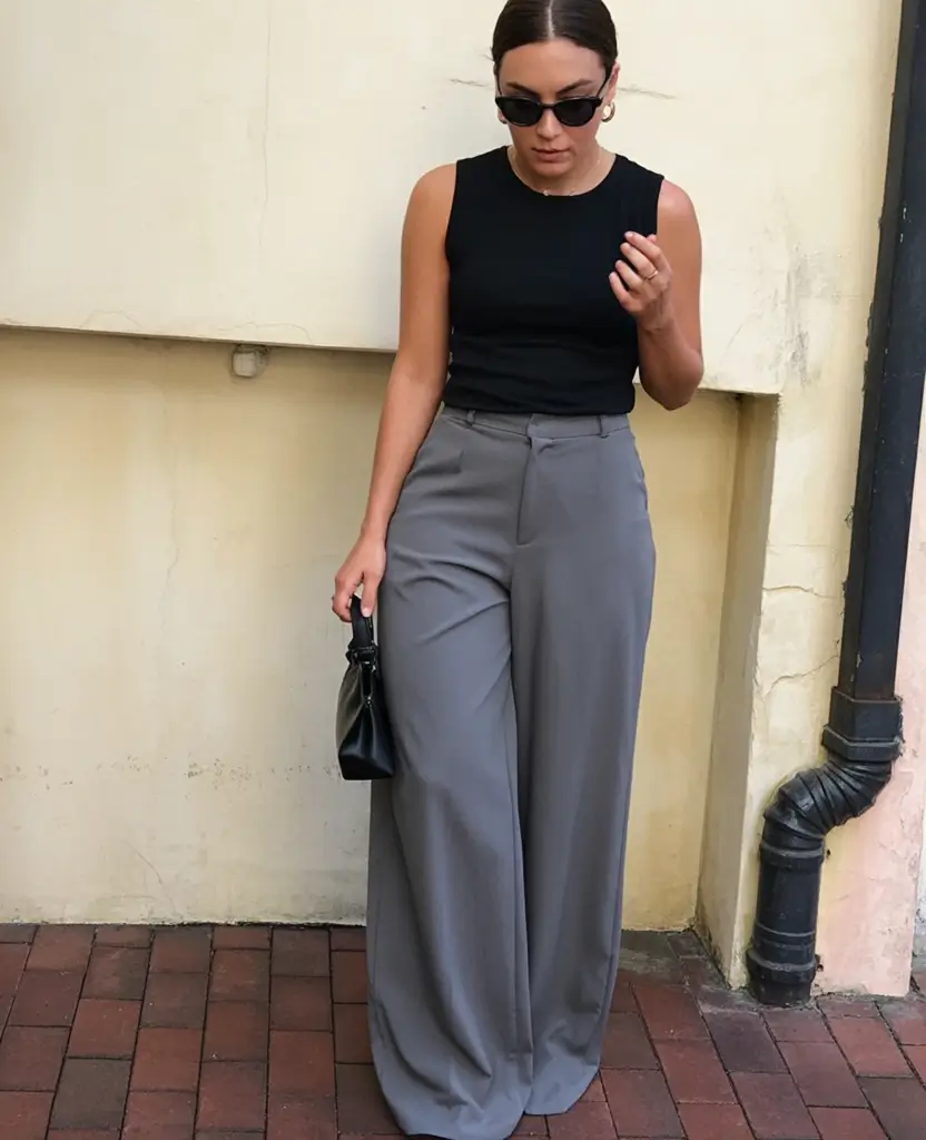 comfortable spring business casual outfits 2026 Sleek in Slate