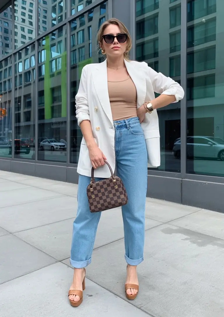 comfy plus size spring outfits 2026 Light Blazer, Strong Energy