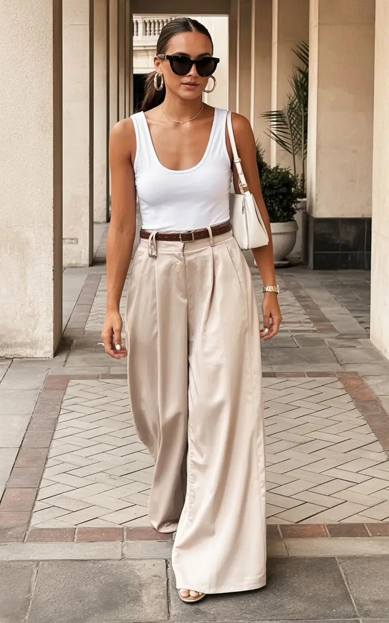 comfy plus size spring outfits 2026 Understated Chic in Cream & White