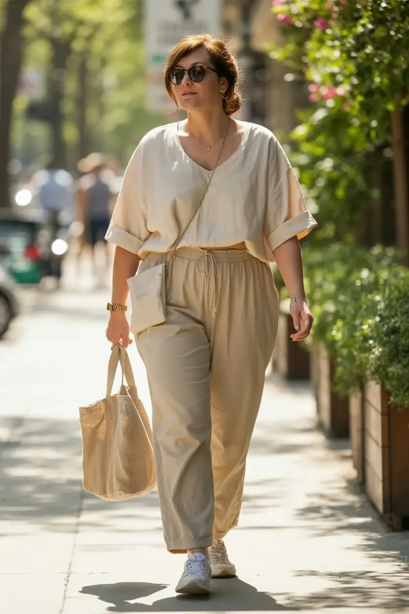 comfy plus size spring outfits 2026 Minimalism That Breathes