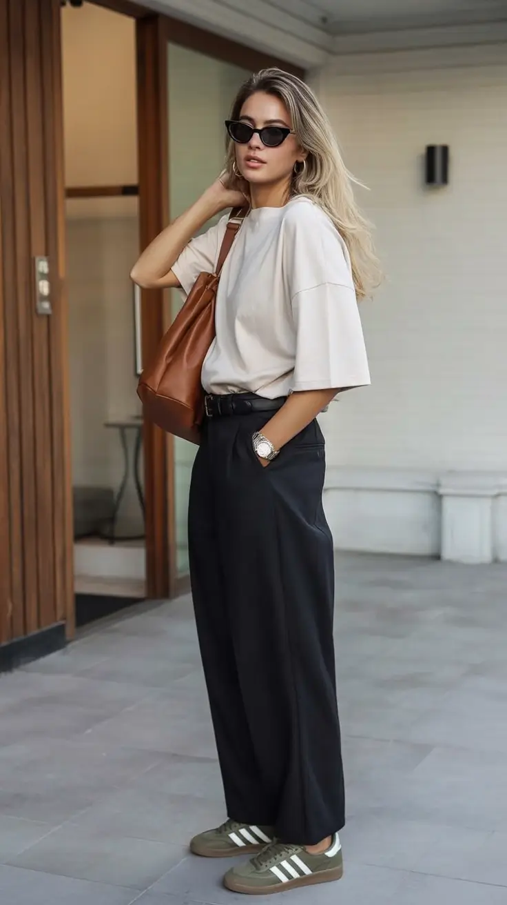 comfy spring outfits for warm weather 2026 Weekend Luxe in Everyday Neutrals