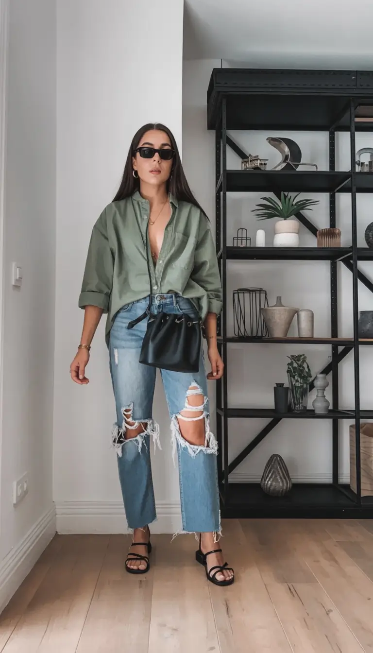comfy spring outfits for warm weather 2026 Grunge Revival With a Modern Touch