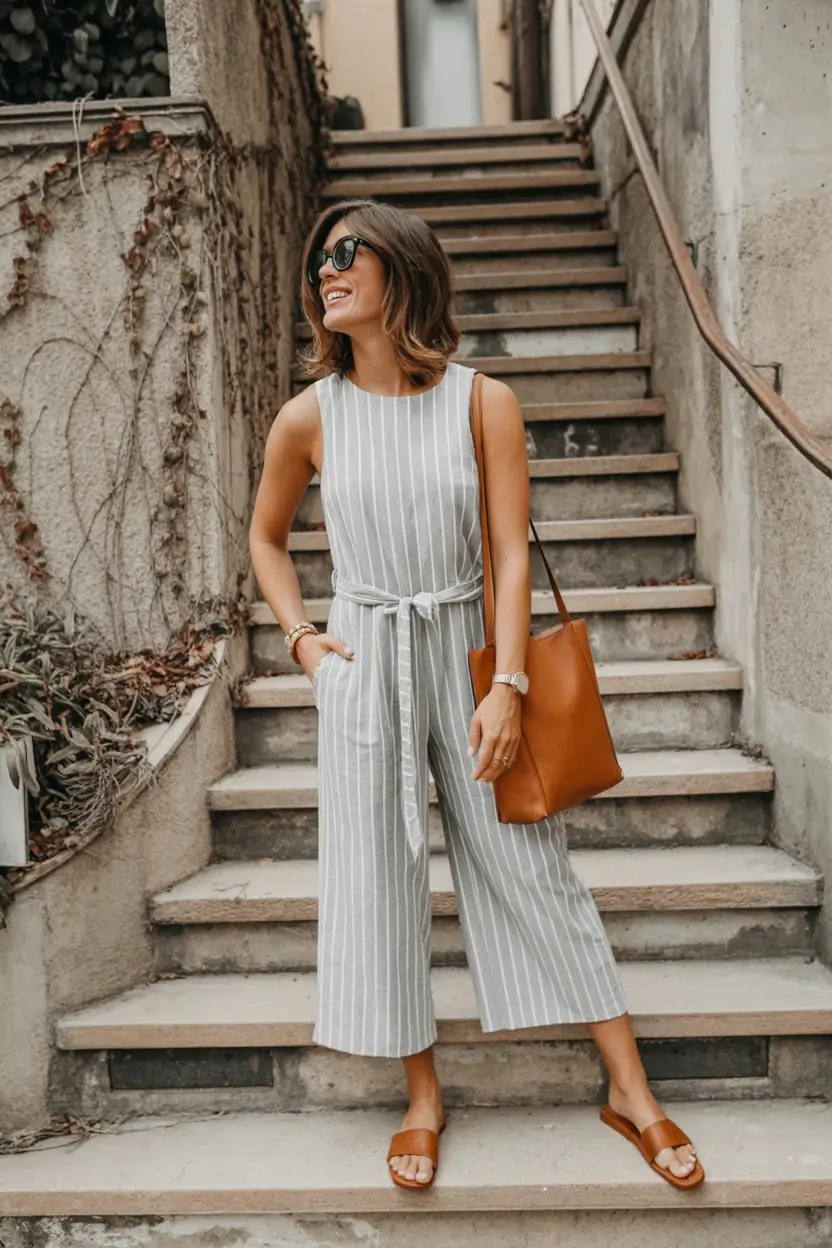 comfy spring outfits for warm weather 2026 Jumpsuit Simplicity, Italian Summer Energy