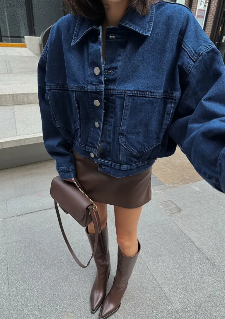 cool casual spring outfits 2026 Textured Layers and City Boots
