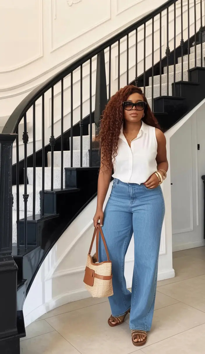 cozy spring outfits black women 2026 Relaxed Elegance with a Coastal Vibe