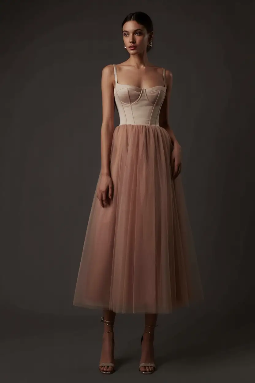 cozy spring wedding guest outfit 2026+Balletcore Meets Spring Fairytale