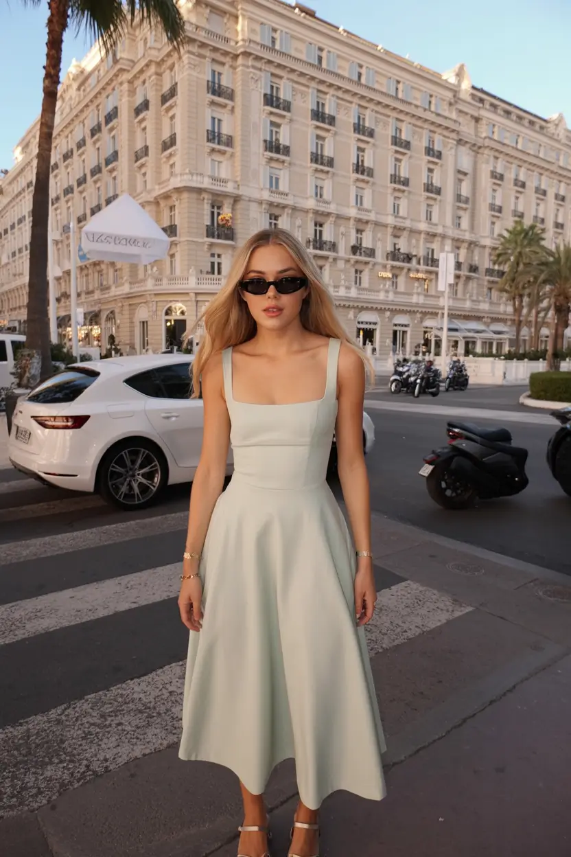 cozy spring wedding guest outfit 2026+Mint Cream Simplicity with a Hint of Luxe