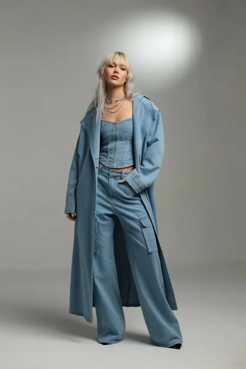 cute denim spring outfits for 2026 - The Full Denim Drama