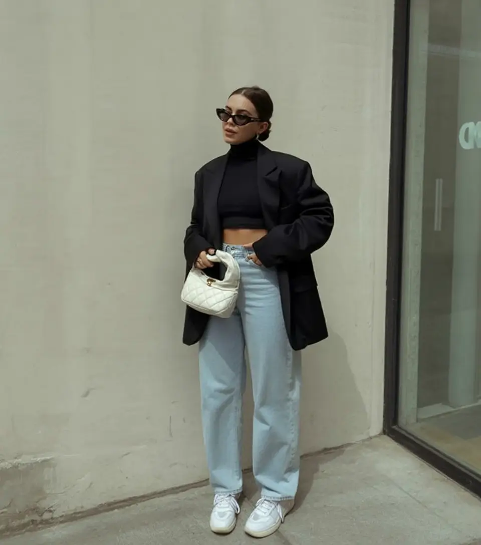 cute denim spring outfits for 2026 - Smart & Sporty — The Best of Both Worlds