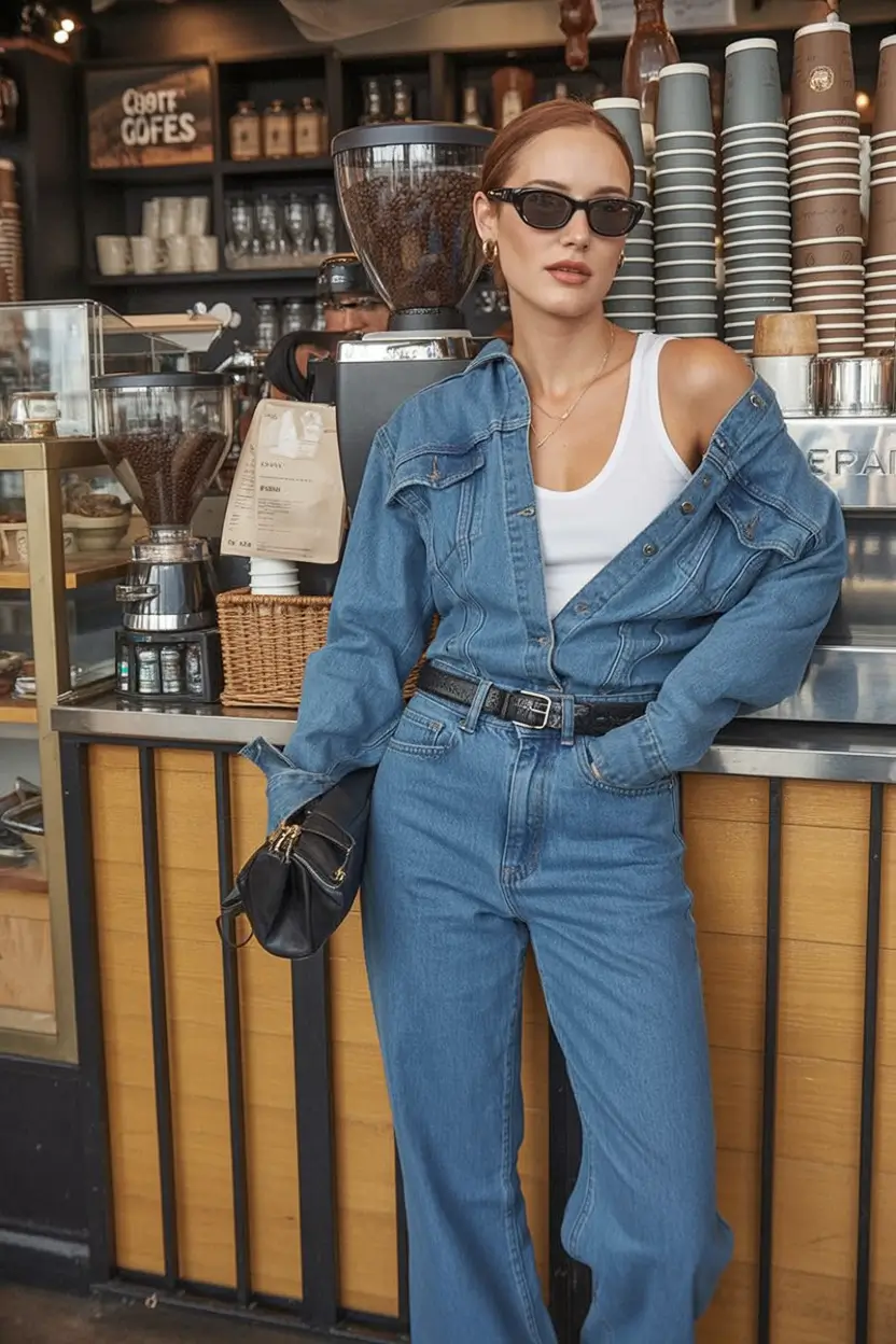 cute denim spring outfits for 2026 - Soft & Structured: The Americana Twist