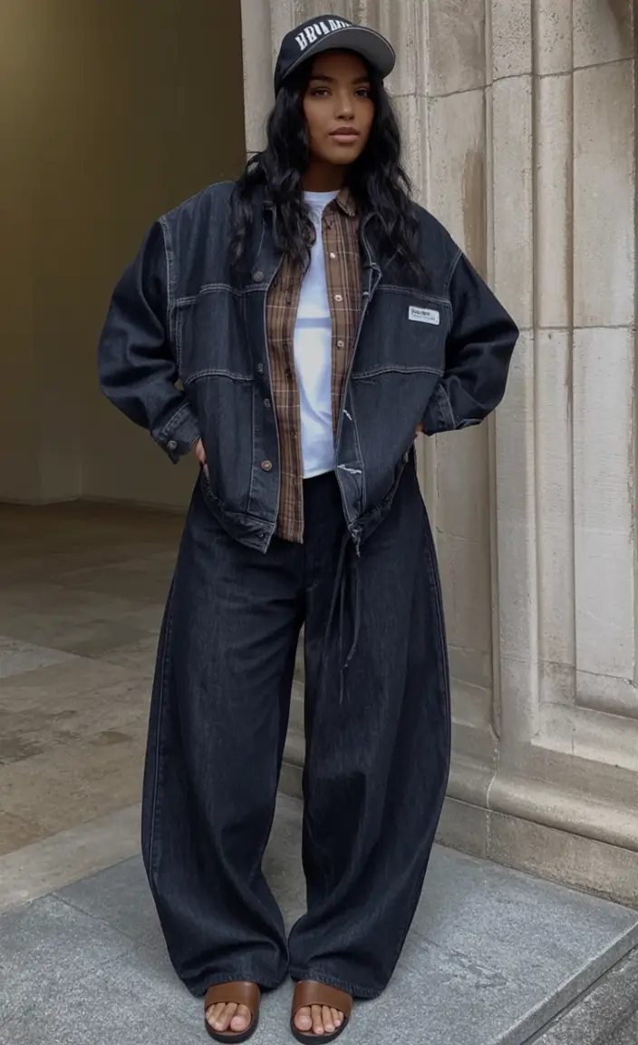 cute denim spring outfits for 2026 - The Edgy Dark Denim Takeover