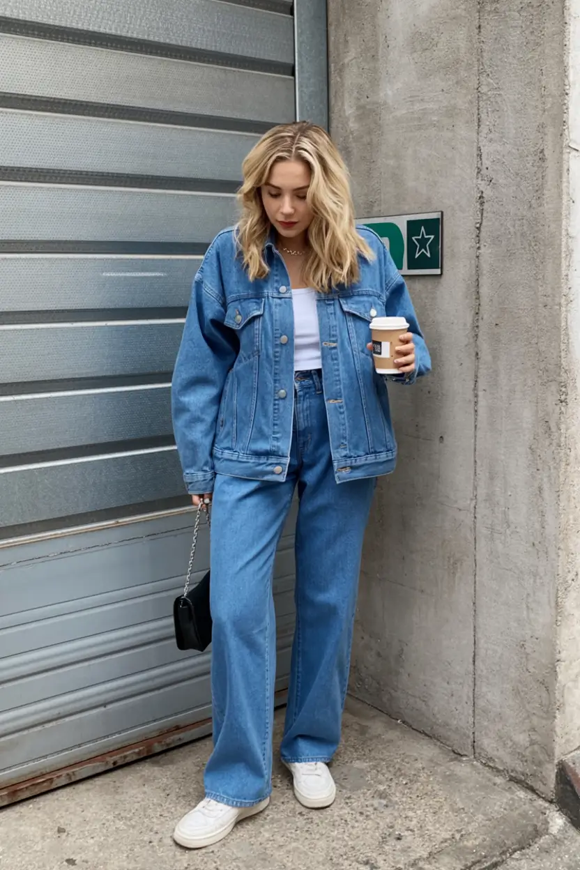 cute denim spring outfits for 2026 - Classic, Clean & Coffee-Ready