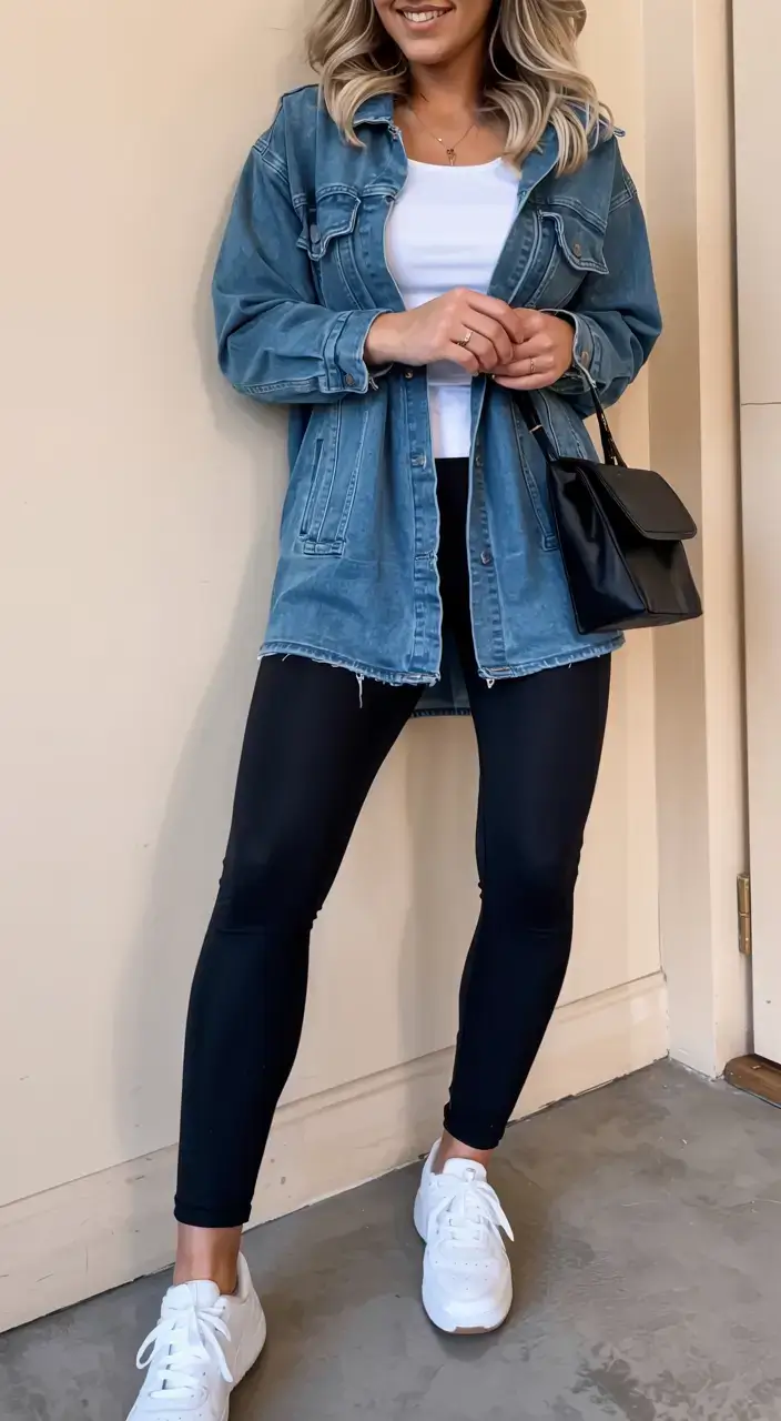 cute spring athleisure outfits for 2026 Denim Layers and Effortless Basics