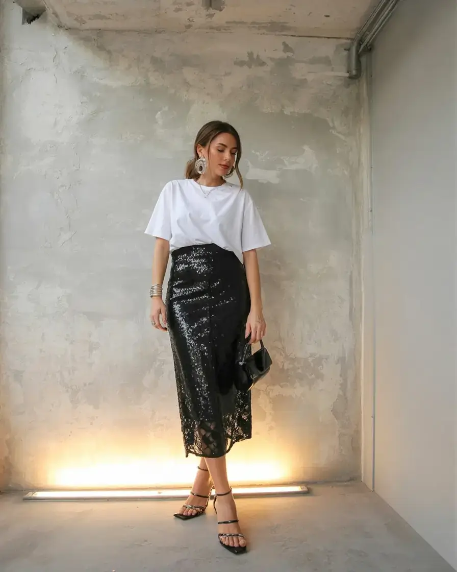 cute spring party outfit ideas 2026 Minimalist Drama in Monochrome