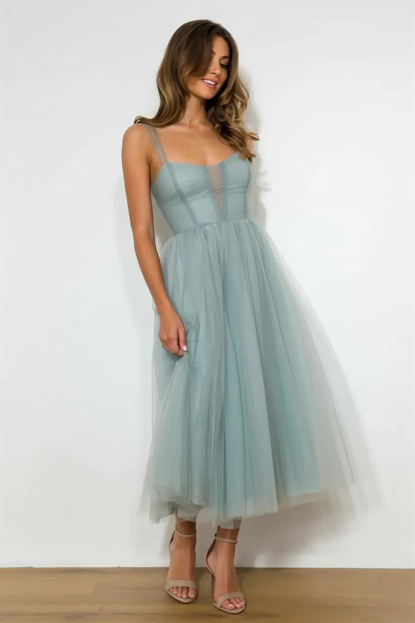 dreamy spring wedding outfit 2026 Fairy Dust Tulle with Modern Romance