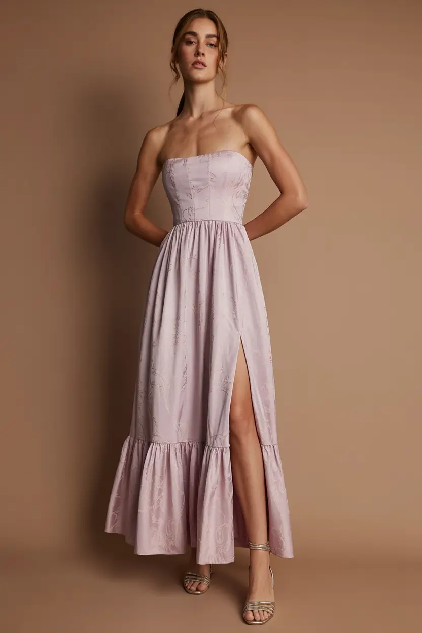 dreamy spring wedding outfit 2026 Mauve Lilac in Soft Corsetry