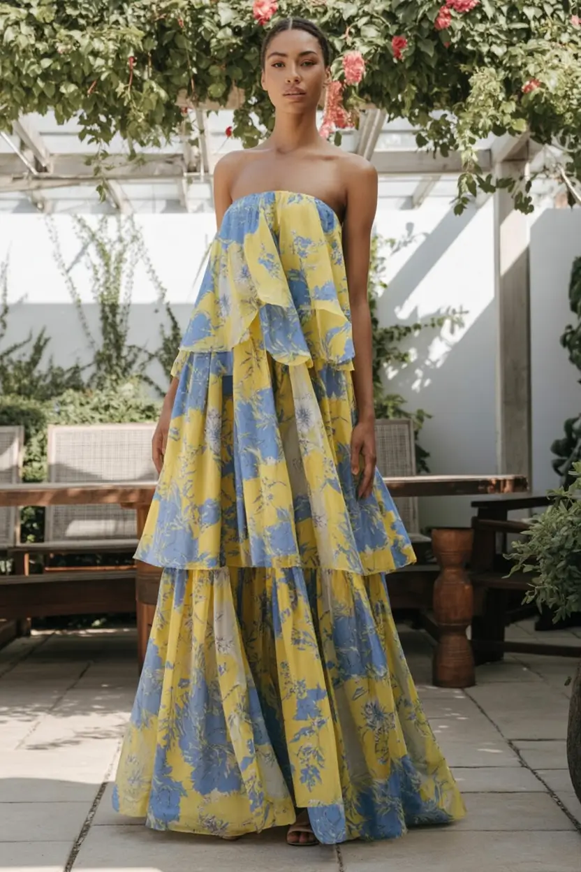 dreamy spring wedding outfit 2026 Bold Ruffles, Brighter Florals: A Statement That Still Breathes