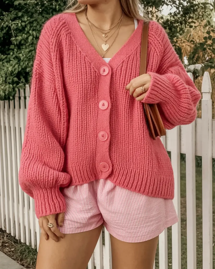 effortless cardigan spring outfits 2026 Rosé Moodboard Moment