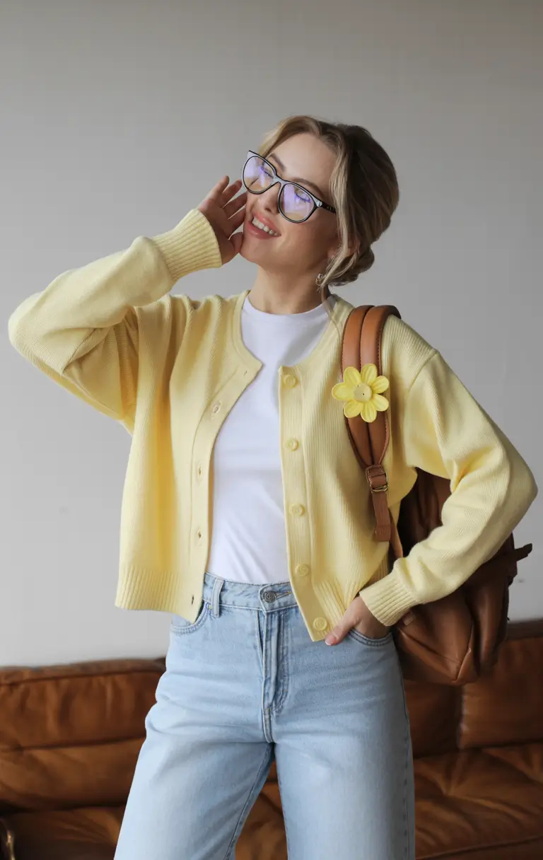 effortless cardigan spring outfits 2026 Lemon Fresh Minimalism