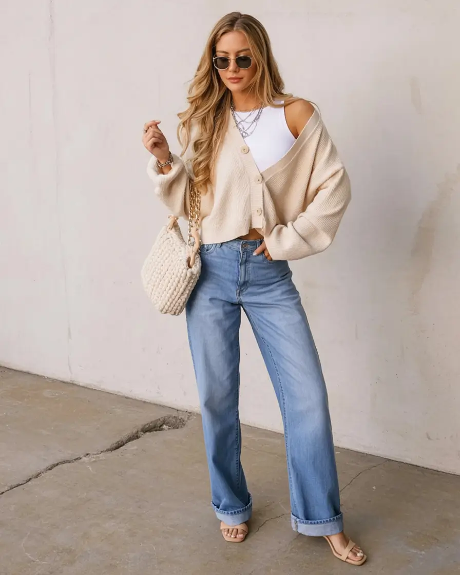 effortless cardigan spring outfits 2026 Off-Duty & On-Point