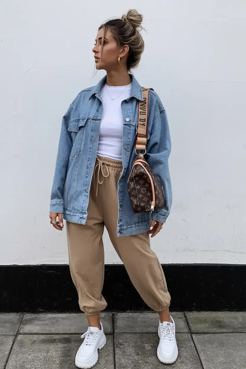 effortless spring jean jacket outfits 2026 - Chill Girl Uniform, Upgraded