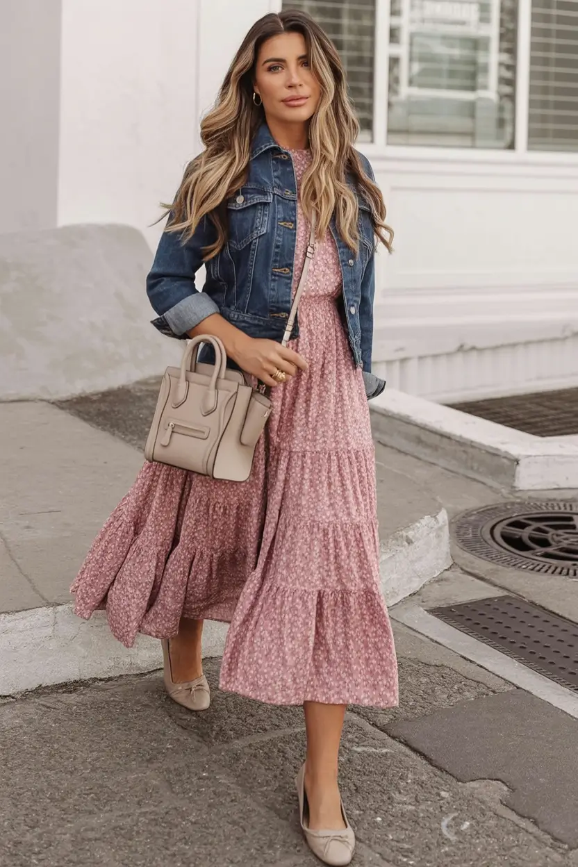 effortless spring jean jacket outfits 2026 - Feminine, Flowing, and Spring-Ready