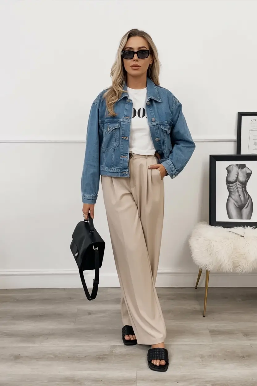 effortless spring jean jacket outfits 2026 - Streetwise Meets Minimalist