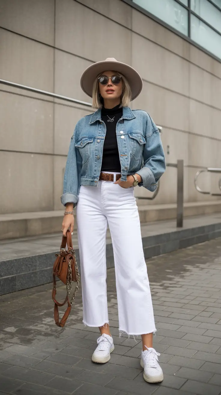 effortless spring jean jacket outfits 2026 - Western Touches in a Modern Frame