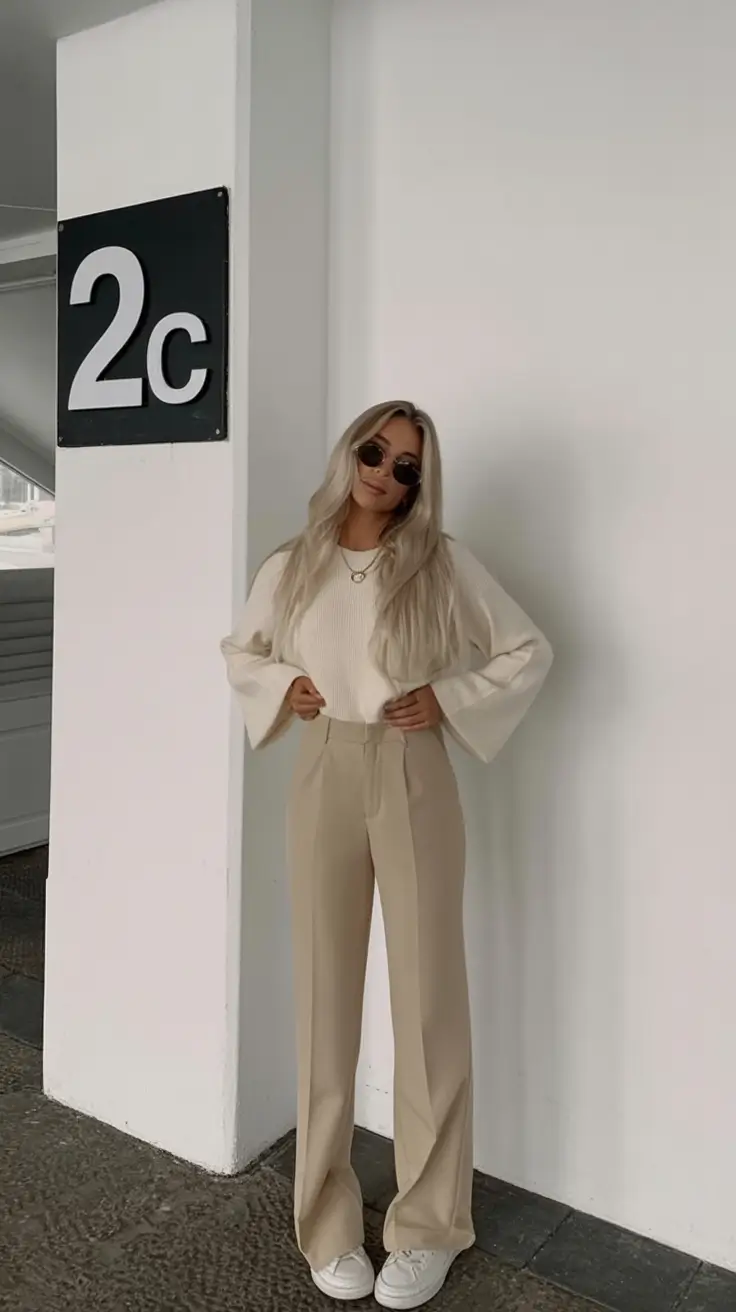 effortless spring outfit with pants 2026 Soft Tones and Silhouettes That Breathe