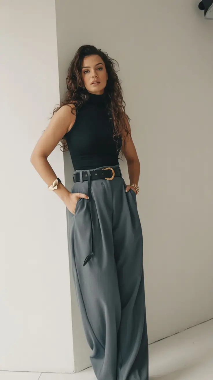 effortless spring outfit with pants 2026 Elegant Strength With a Sculptural Edge