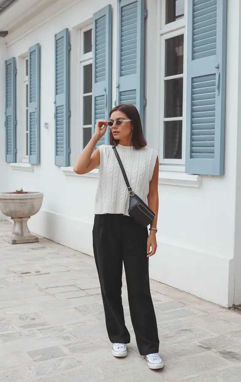 effortless spring outfit with pants 2026 Clean Lines and Casual Minimalism