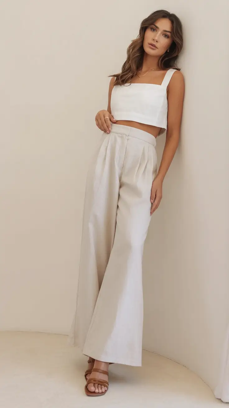 effortless spring outfit with pants 2026 Linen Luxe for Warm Days Ahead
