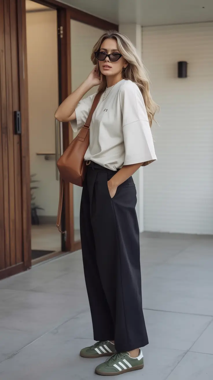 effortless spring outfit with pants 2026 Tailored Athleisure with a Twist