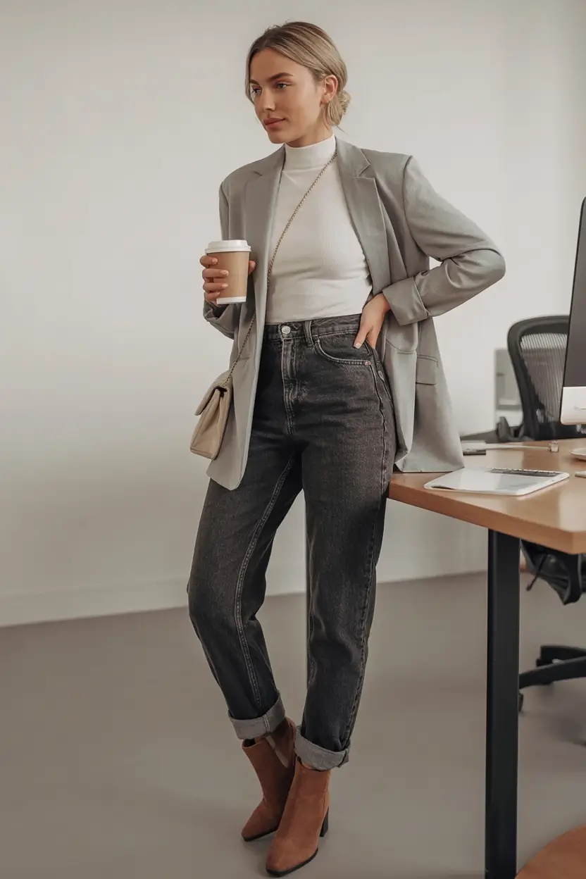 effortless spring outfits aesthetic 2026 Smart Layers with Downtown Mood