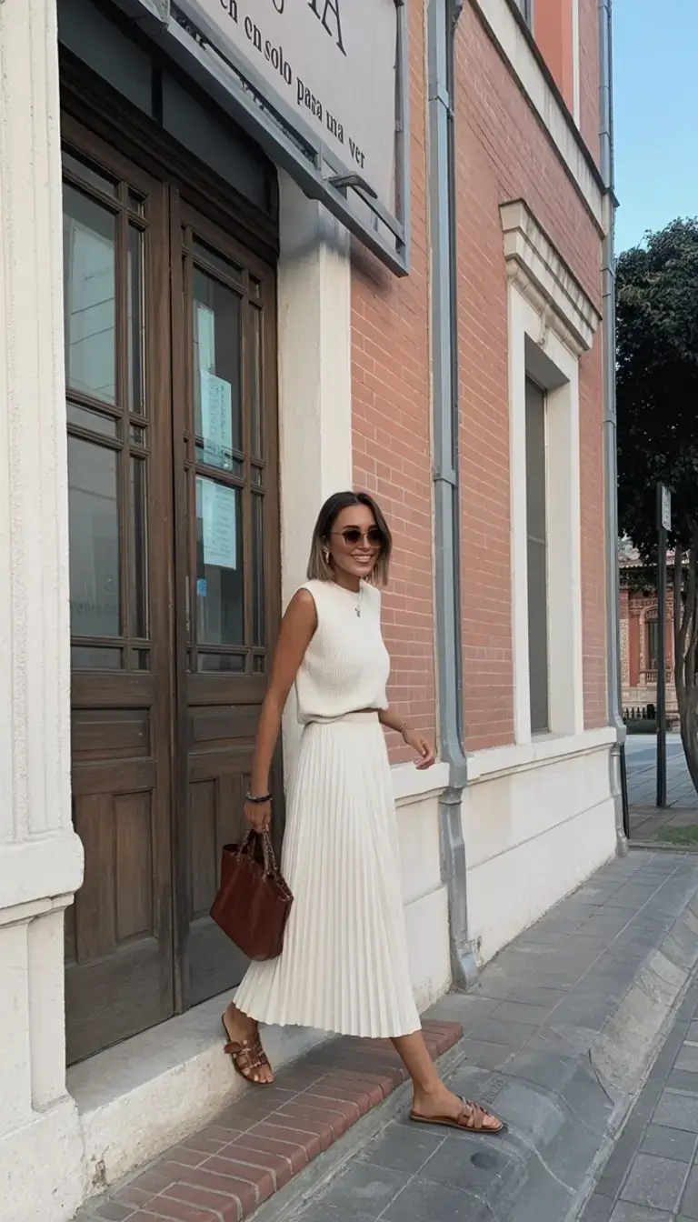 elegant europe spring outfits 2026 Effortlessly Sculpted in Knit