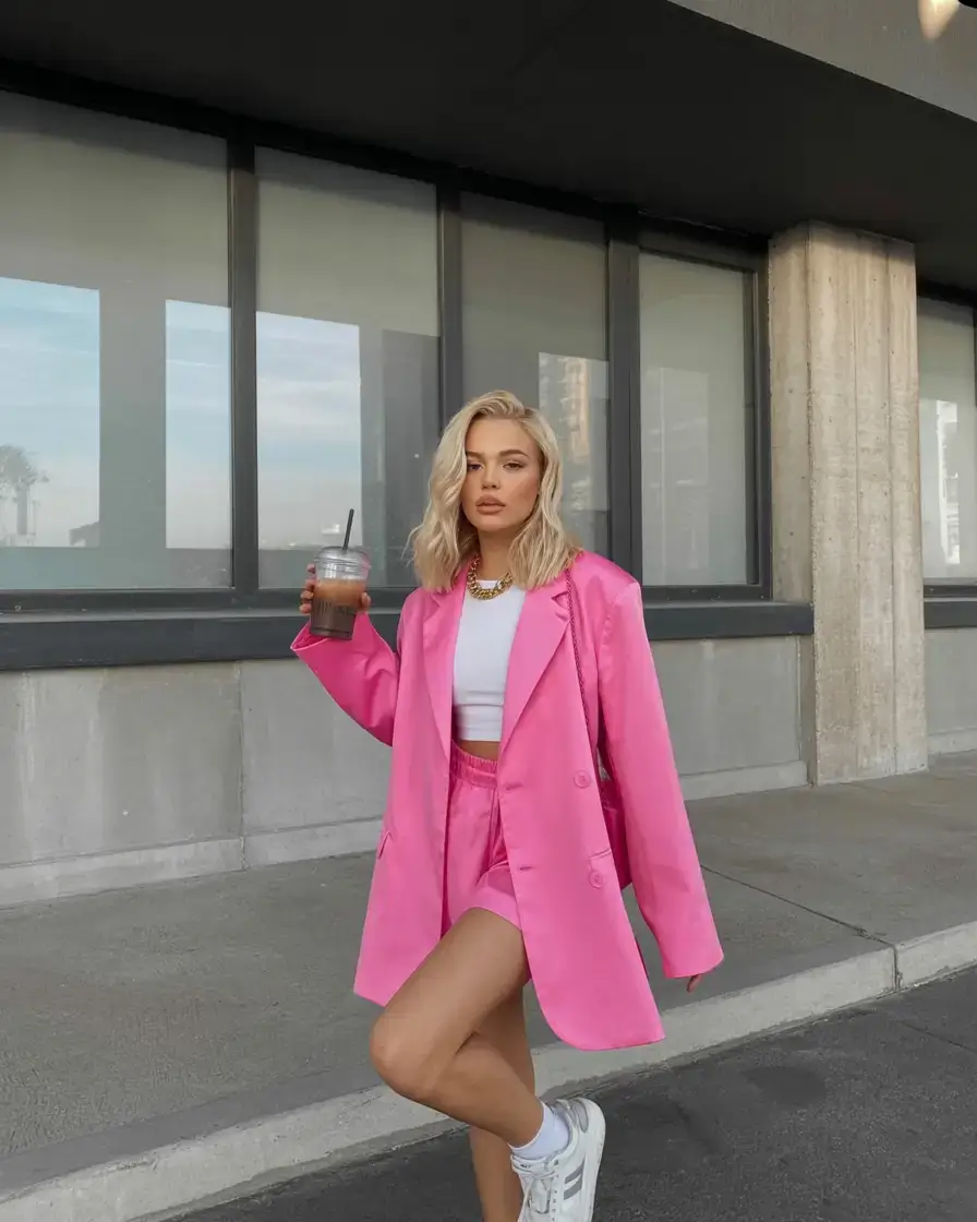 every day spring outfits for 2026+The Hot Pink Set That Turns Heads