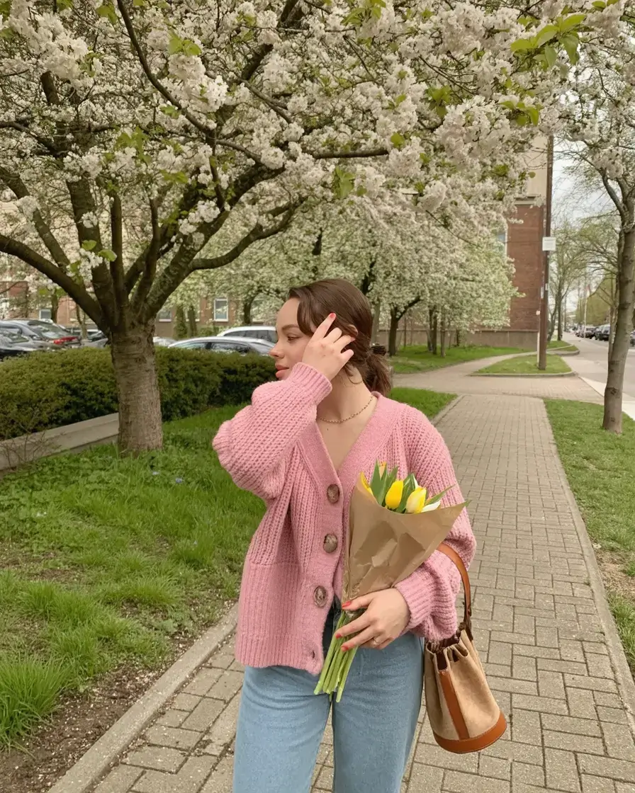 every day spring outfits for 2026+Soft Cardigans & Quiet Moments