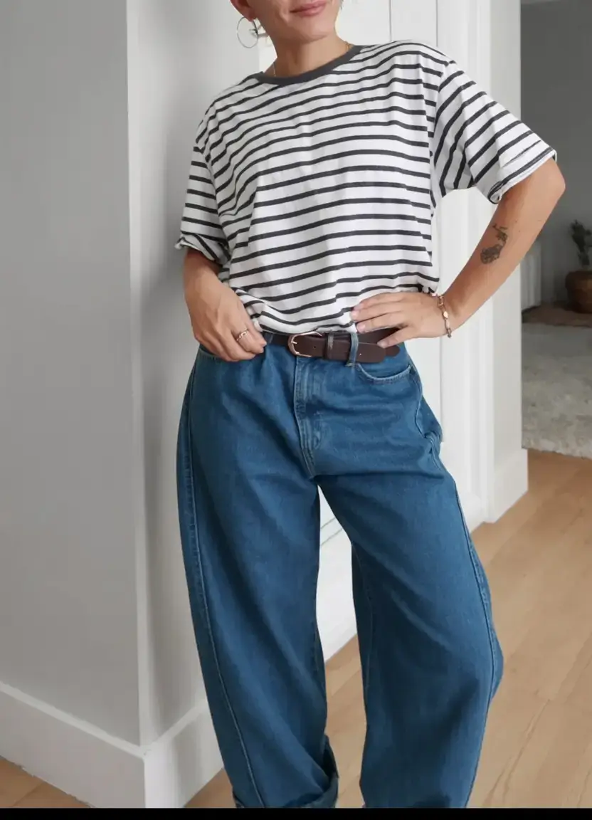 flattering spring outfits for women over 40 2026 Laid-Back Lines and Clean Denim