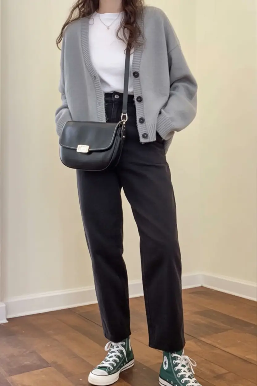 flattering spring outfits for women over 40 2026 Casual Layers with a Nod to Vintage