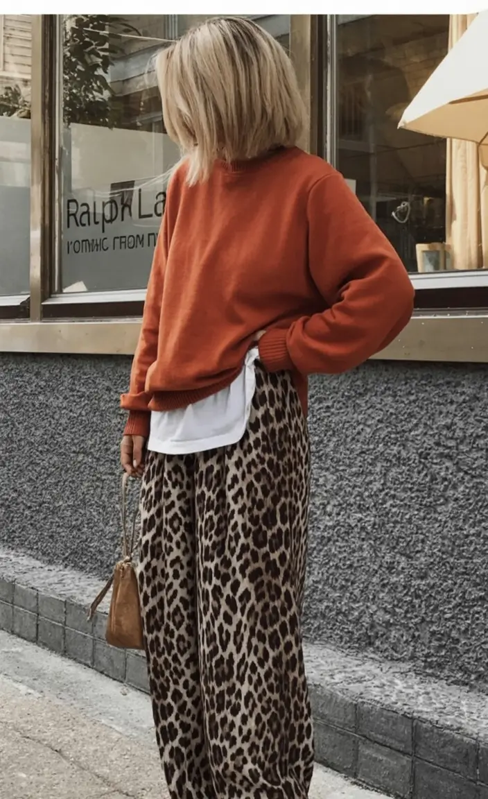 flattering spring outfits for women over 40 2026 Playful Prints Meet Earthy Layers